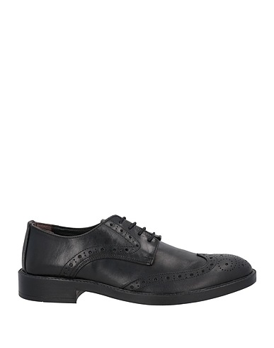 BRAWN'S Stringate Nero Pelle