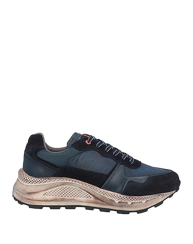 PEUTEREY Sneakers Midnight blue Textile fibers, Leather