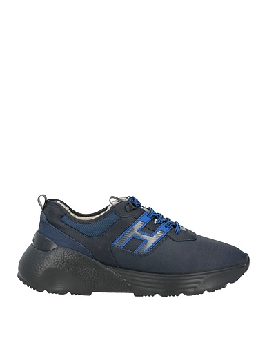 HOGAN Sneakers Midnight blue Soft Leather, Textile fibres