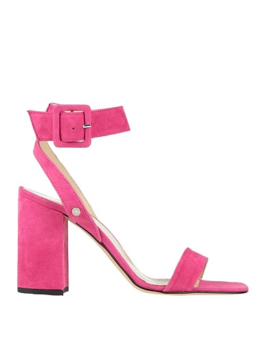 MANILA GRACE Sandals Magenta Leather