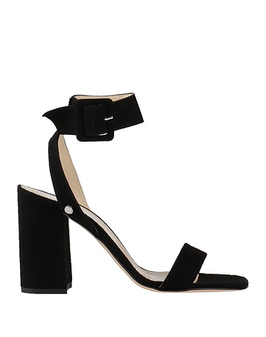 MANILA GRACE Sandals Black Leather