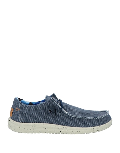 AERONAUTICA MILITARE Laced shoes Slate blue Textile fibres
