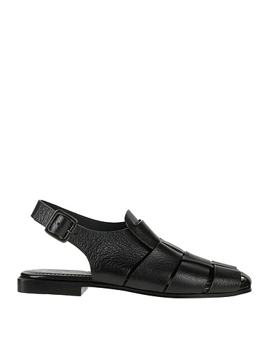 OPEN CLOSED SHOES Sandalen Schwarz Leder
