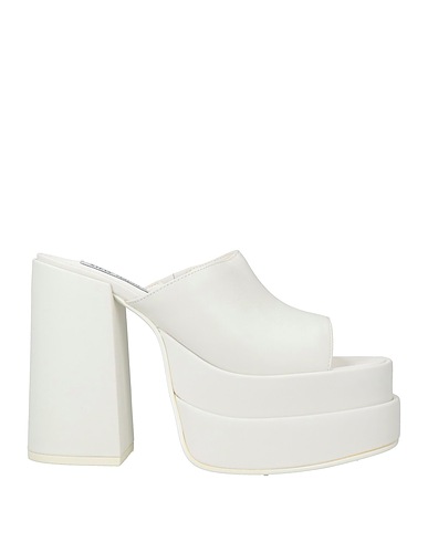 STEVE MADDEN Sandals White Soft Leather