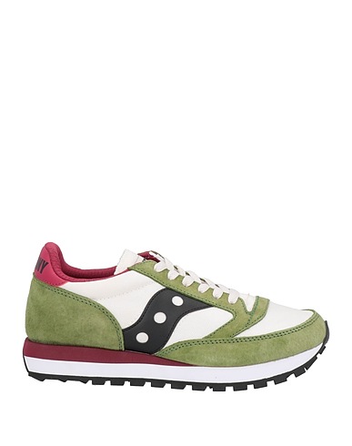 SAUCONY Sneakers Verde militar Cuero, Fibras textiles
