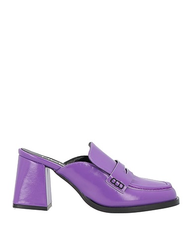 NCUB Mules and clogs Purple Soft Leather