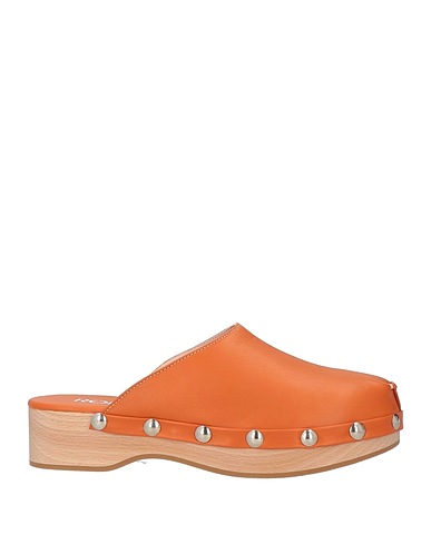 RODO Mules and clogs Orange Leather
