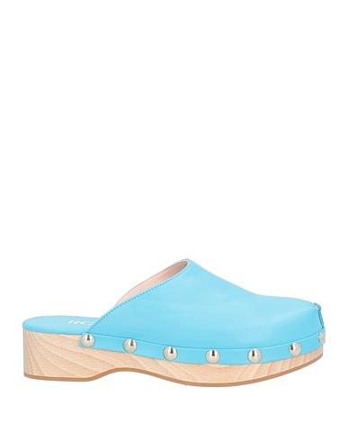 RODO Mules and clogs Sky blue Leather