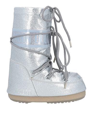 MOON BOOT Ankle boot MB ICON GLITTER
 Silver Textile fibers, Plastic