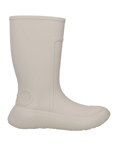 FERRAGAMO Bottes Gris clair Autres fibres