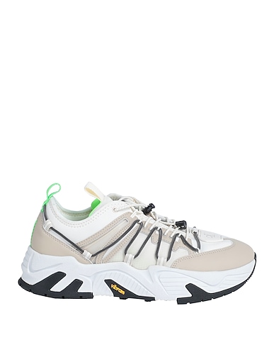CALVIN KLEIN JEANS Sneakers Beige Textile fibres, Synthetic fibers