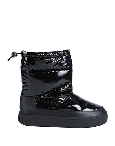 TOMMY JEANS Stiefelette Schwarz 62% Polyester, 38% Leder