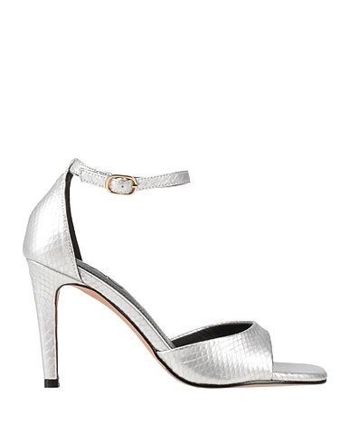 EXE' Sandals Silver Textile fibres