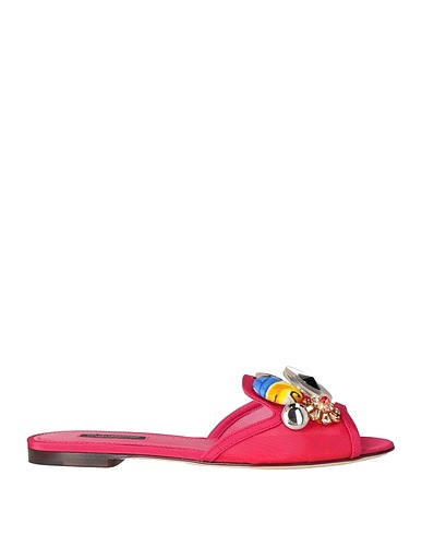 DOLCE&GABBANA Sandals Magenta 63% Polyamide, 37% Viscose