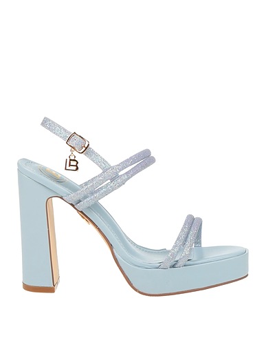 LAURA BIAGIOTTI Sandals Light blue Textile fibres