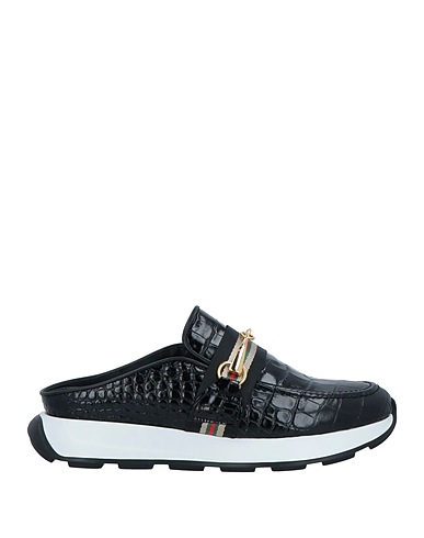 GIOVANNI CONTI Mules and clogs Black Leather