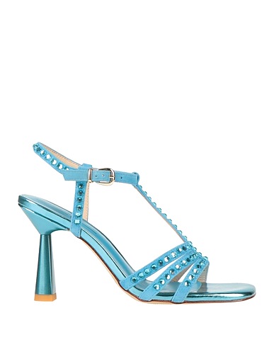 EMANUÉLLE VEE Sandalia Cuero, Fibras textiles