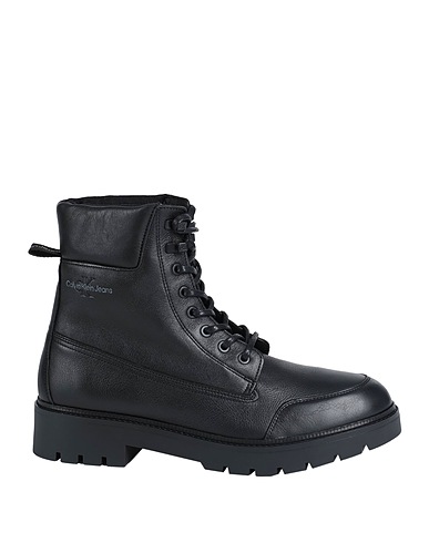CALVIN KLEIN JEANS Ankle boot Black 100% Leather