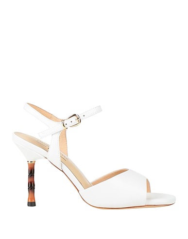 EMANUÉLLE VEE Sandalen Weiß Leder