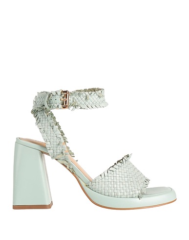 EMANUÉLLE VEE Sandals Light green Leather