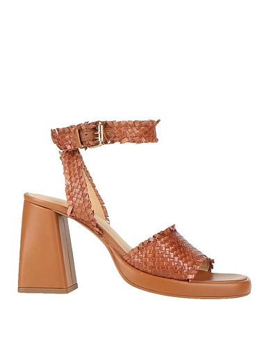EMANUÉLLE VEE Sandals Tan Leather