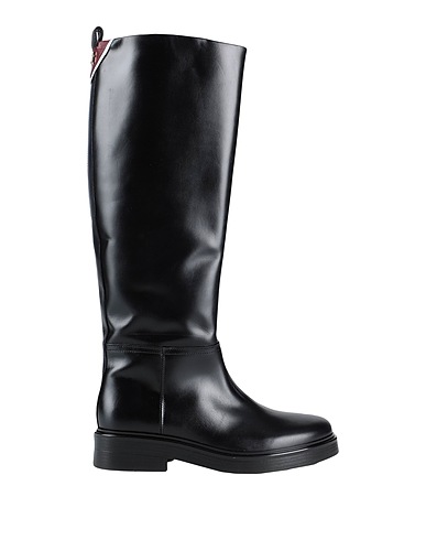 TOMMY HILFIGER Stivali Nero 100% Pelle