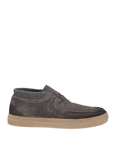 FABIANO RICCI Ankle boot Lead Leather, Textile fibers