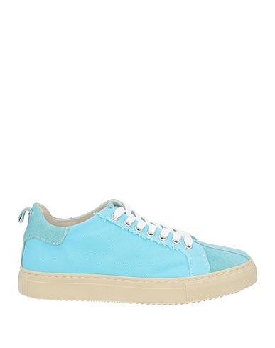STW THE VERTICAL LINE Sneakers Azure Leather, Textile fibres