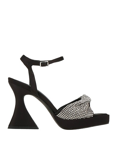 NOA HARMON Sandals Black Textile fibres