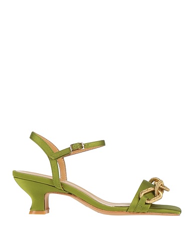 NOA HARMON Sandals Green Textile fibres