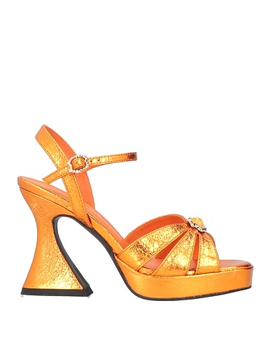 NOA HARMON Sandals Orange Other Fibres