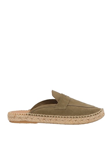 ABARCA Espadrilles Military green Leather