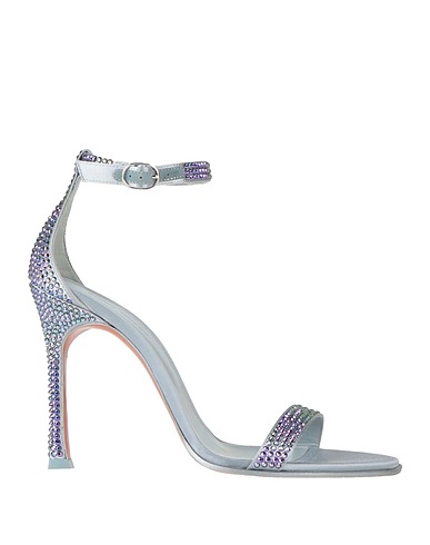 AMINA MUADDI Sandals Sky blue Textile fibers