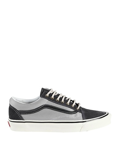 VANS Sneakers Grey Leather, Textile fibres