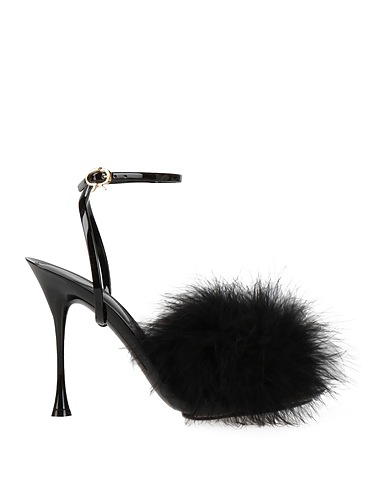 GIANVITO ROSSI サンダル ブラック 革（なめし加工）