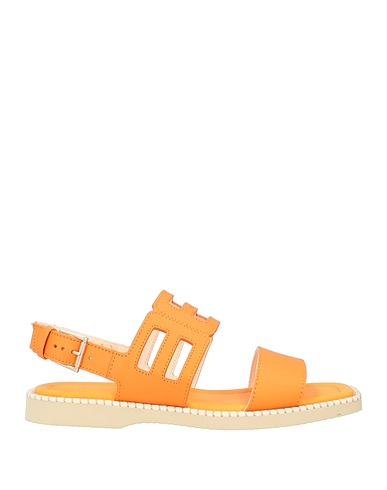 HOGAN Sandals Orange Leather