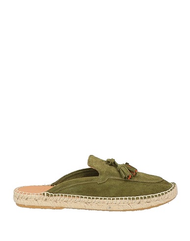 ABARCA Espadrilles Military green Leather