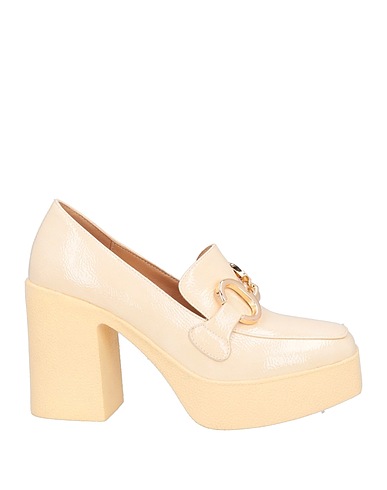 NOA HARMON Loafers Cream Textile fibres