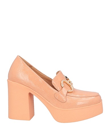 NOA HARMON Loafers Salmon pink Textile fibers