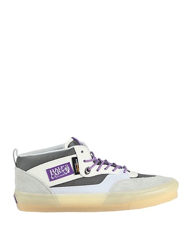VANS Sneakers Grey Leather, Textile fibres