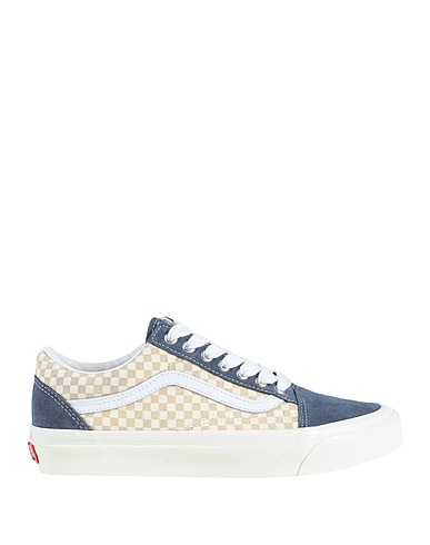 VANS Sneakers Slate blue Leather, Textile fibers
