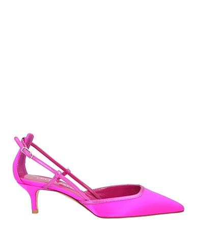 LELLA BALDI Décolleté Fucsia Pelle, Fibre tessili