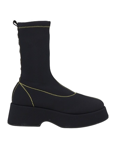 GANNI Ankle boot Black Textile fibers