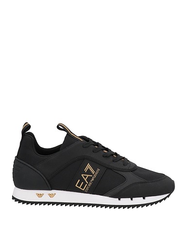 EA7 Sneakers Black Textile fibres, Leather
