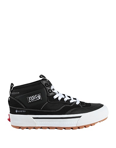 VANS Sneakers Black Leather, Textile fibers