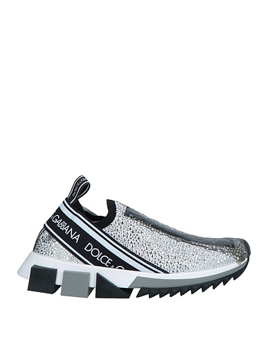 DOLCE&GABBANA Sneakers White 75% Polyester, 10% Polyamide, 10% Elastane, 5% Viscose