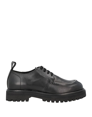 OA NON-FASHION Laced shoes Black 100% Calfskin