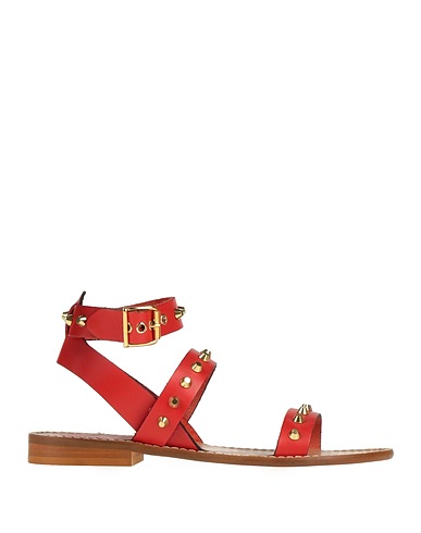 TEETHI'S FACTORY Sandali Rosso Pelle