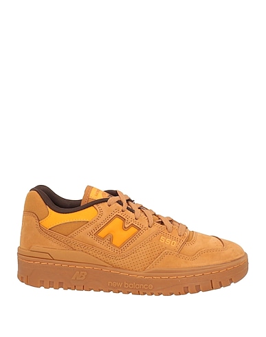 NEW BALANCE Sneakers Tan Leather, Textile fibres