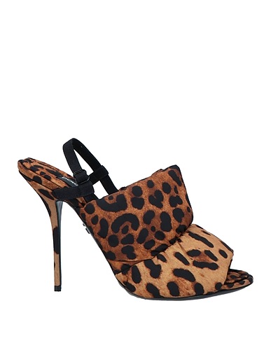 DOLCE&GABBANA Sandalen Braun 90% Polyamid, 10% Elastan